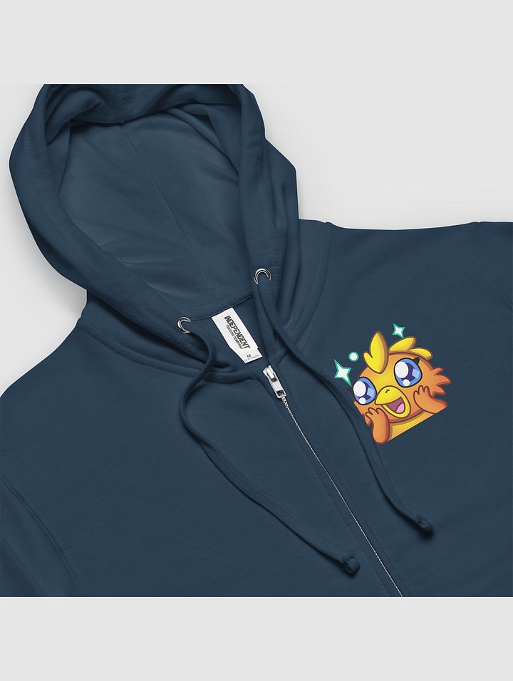 Unisex Cute Phoenix Fleece Zip Up Hoodie product image (2)