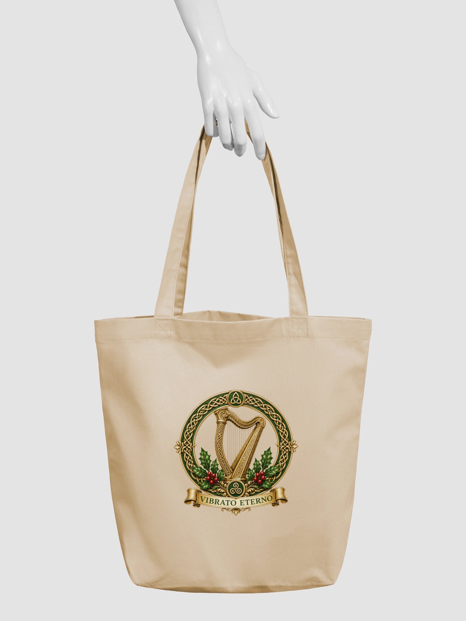 Vibrato Eterno Emerald Harp Tote Bag product image (3)