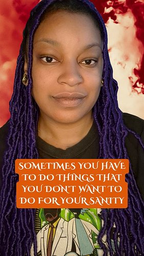 Sometimes we have to do things that we don't want to do for our own reasons and that doesn't always feel good or right. The p...