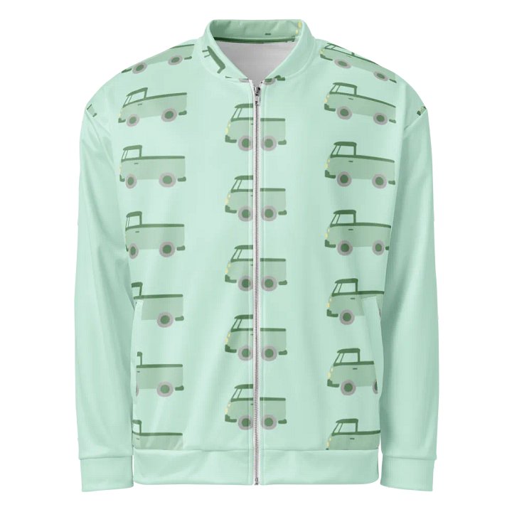 Vibrant Grid Cars All-Over Bomber Jacket product image (2)
