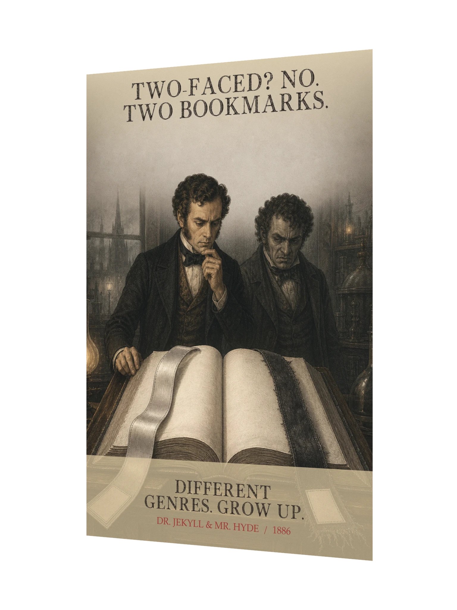 Two Bookmarks Genres -- The Strange Case of Dr Jekyll and Mr Hyde Art Print product image (11)