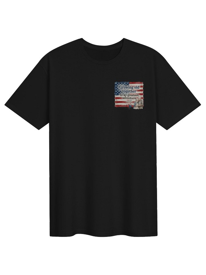 Unisex. Growing Old Together Is My Greatest Adventure Shirt - USA 250th Anniversary Patriotic T-Shirt - Rustic American Flag Couple Tee product image (4)