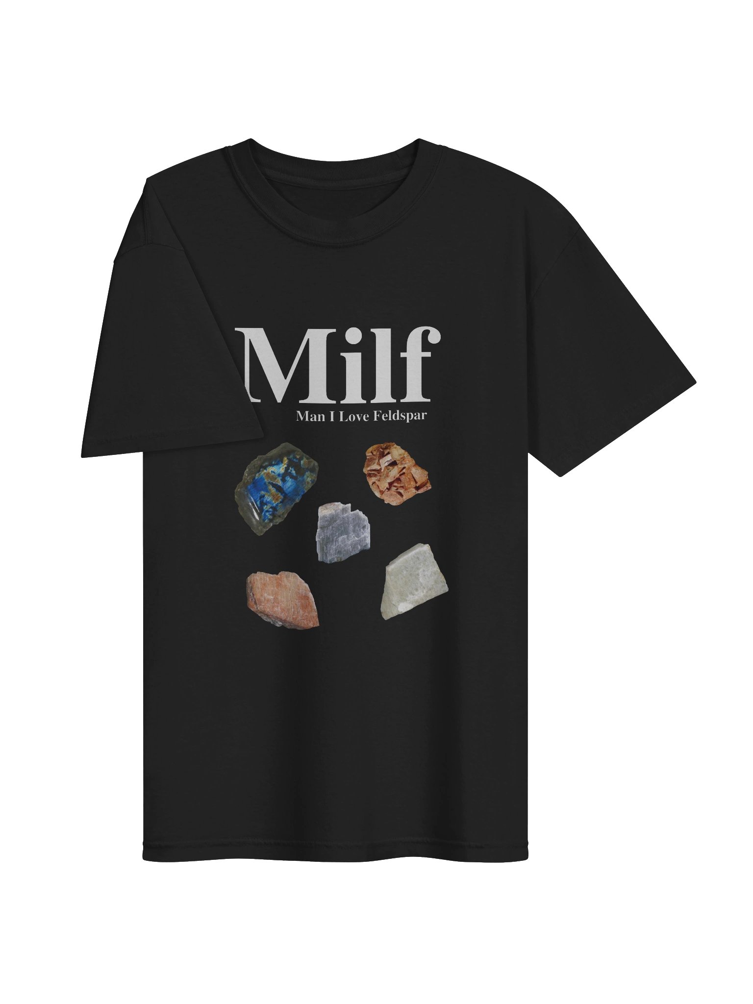 MILF mineral samples black regular tee product image (17)