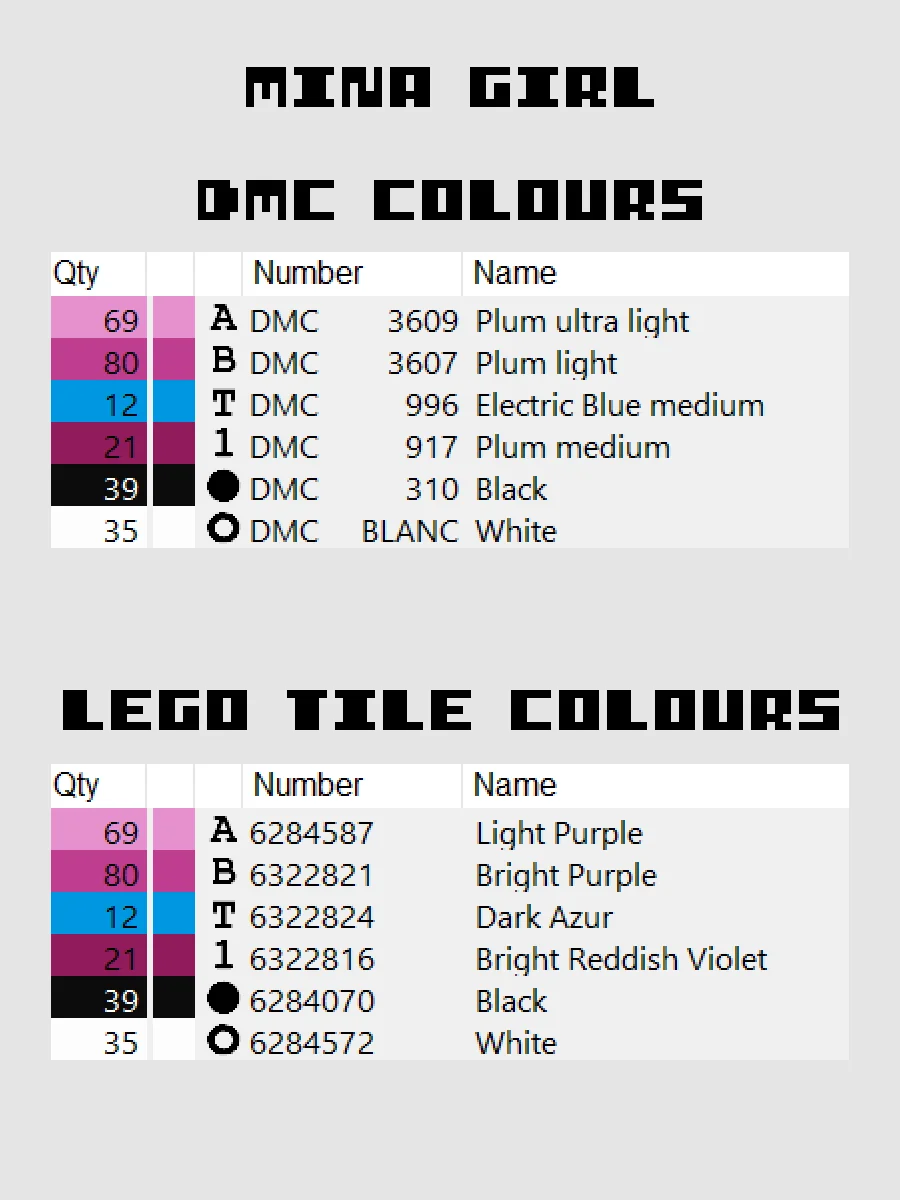 Mina Girl Pixel Art product image (4)