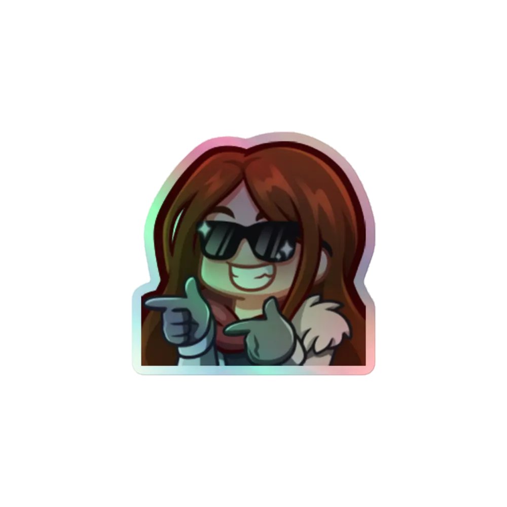 KC Finger Guns Holo Sticker product image (1)