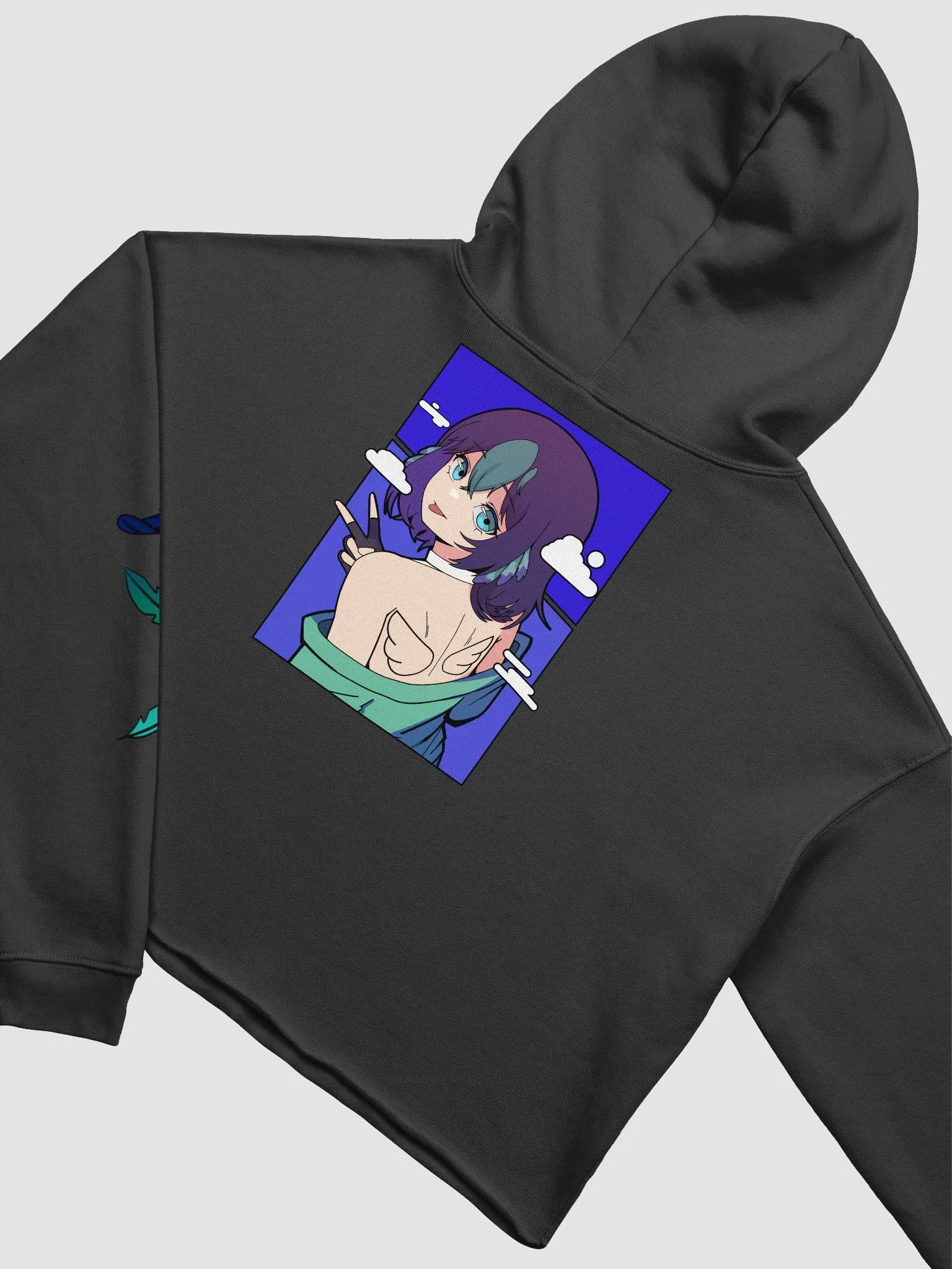 Manga Panel Crop Hoodie product image (4)