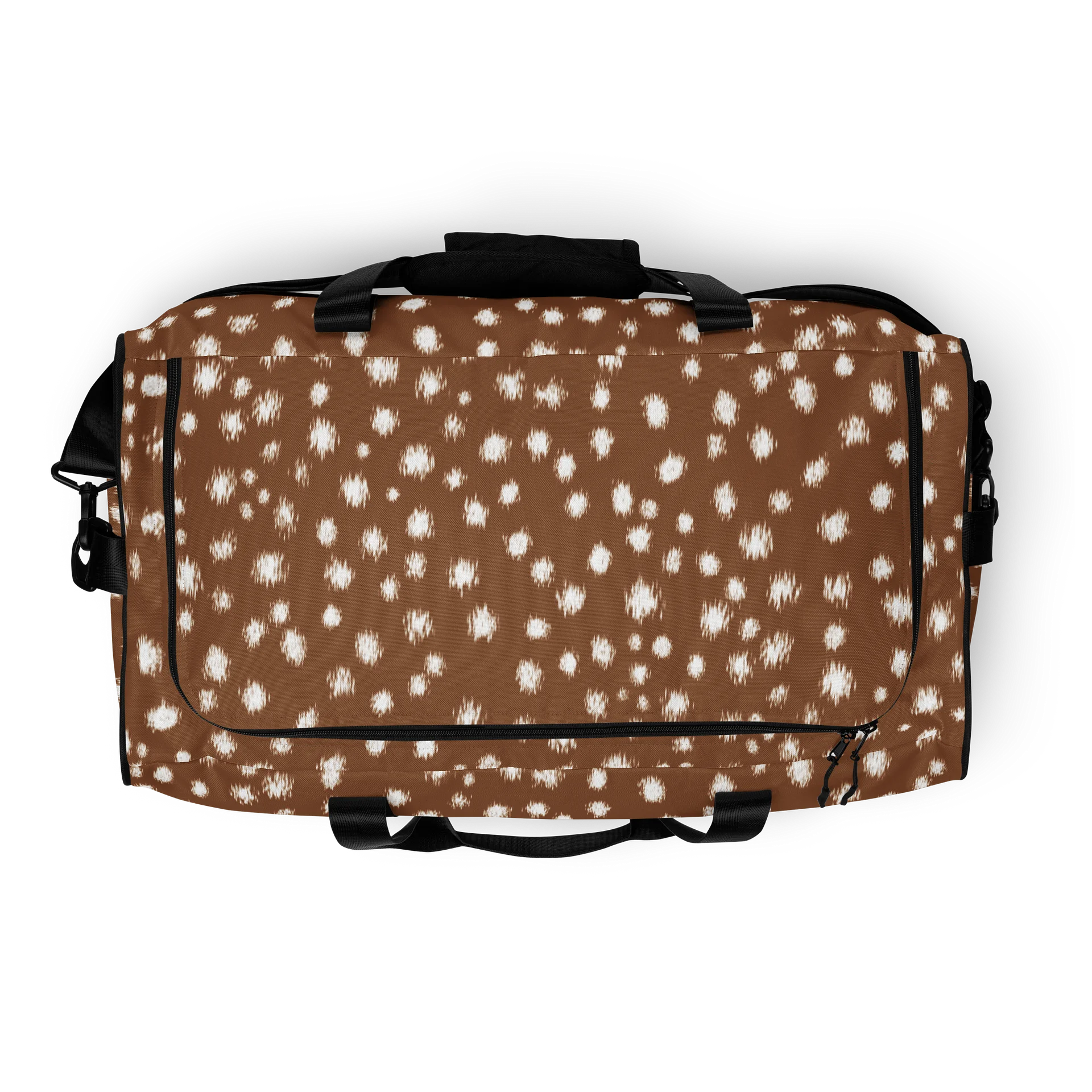 Bambicore Speckled Brown Deer Print Duffle Bag Duffle Bag product image (8)