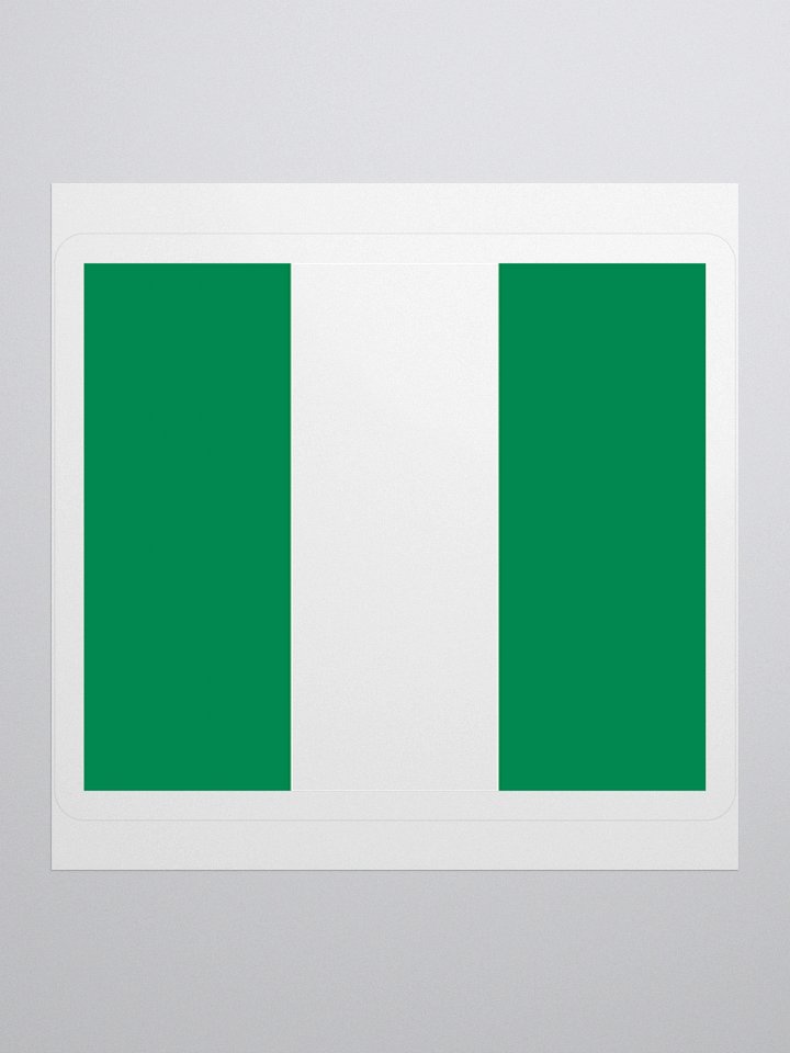 Exclusive Nigerian Flag Kiss-Cut Stickers - High-Quality Vinyl, Multiple Sizes product image (2)