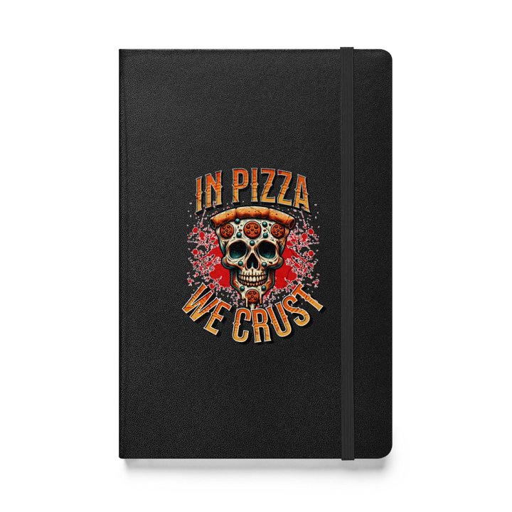 In Pizza We Crust Skull Hardcover Journal product image (1)
