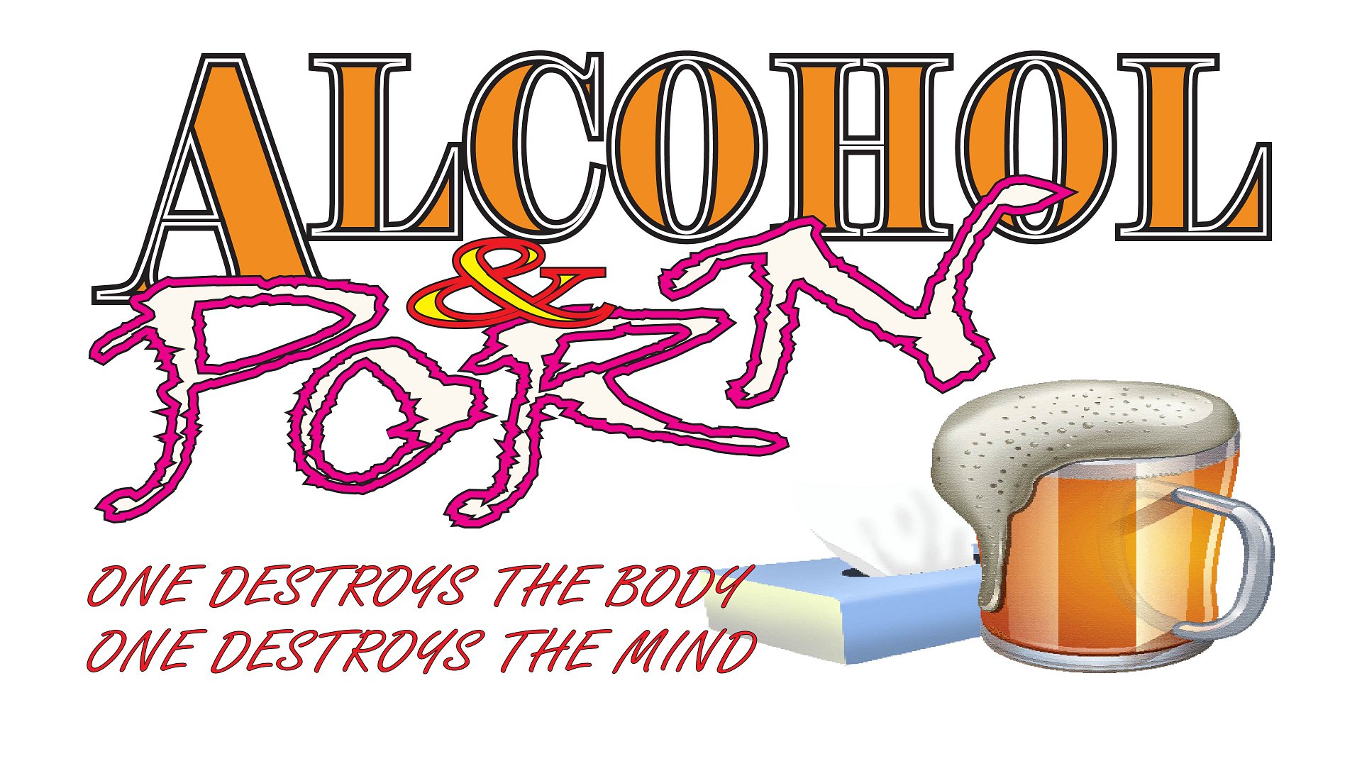 Alcohol & Porn - Large - Wallpaper product image (1)