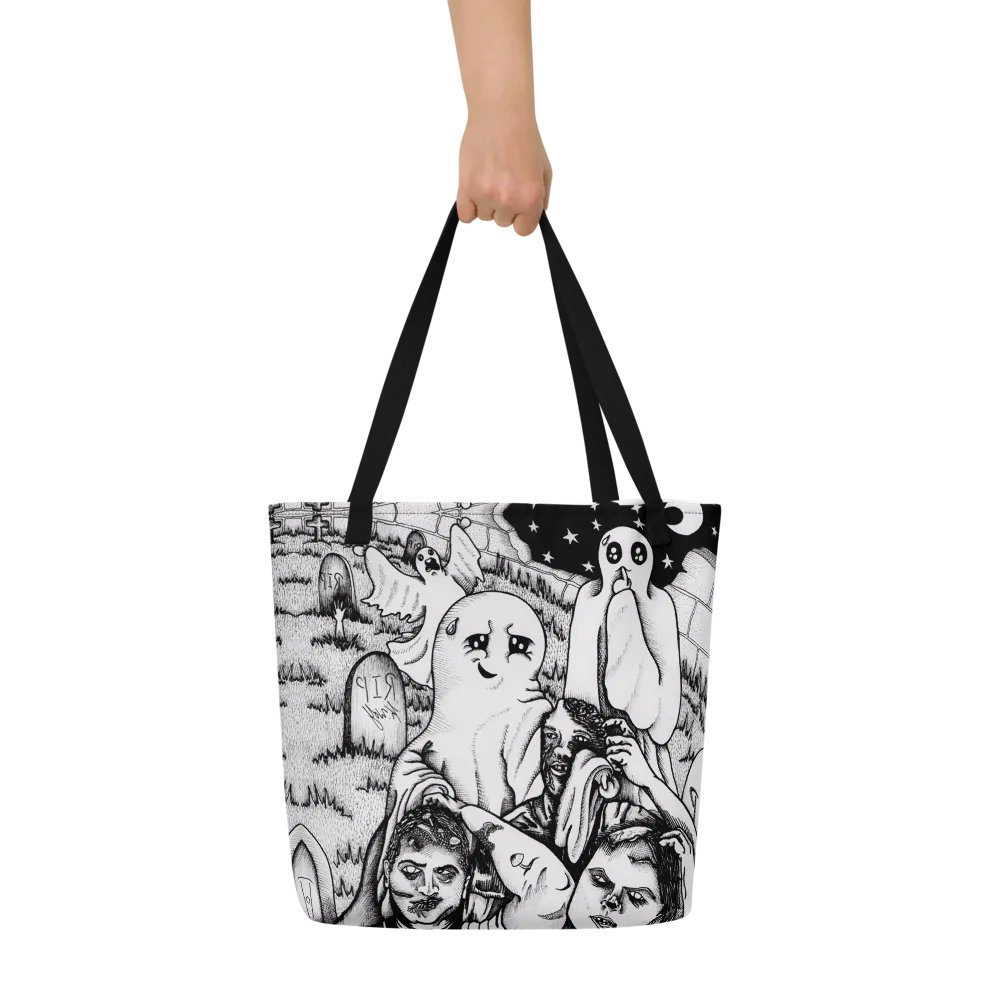 Graveyard Brawl All-Over Tote Bag product image (7)
