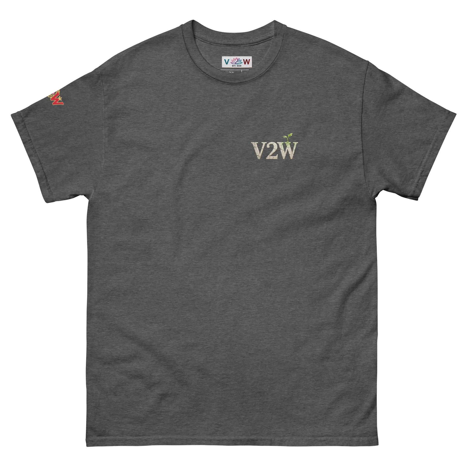 V2W "WHAT YOU DO GROWS YOU” Concrete Sprout Tee product image (2)