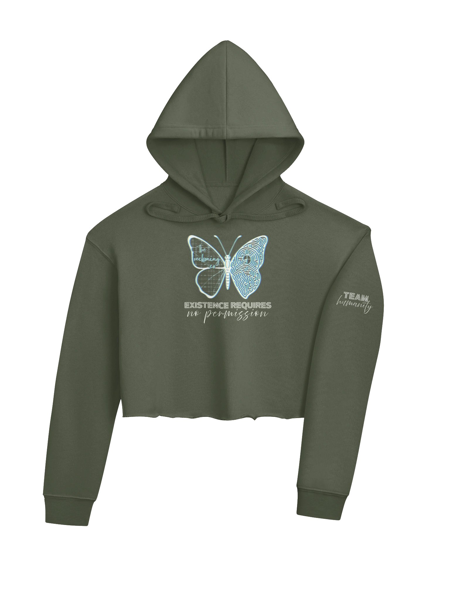 Team Humanity Cropped Hoodie product image (8)