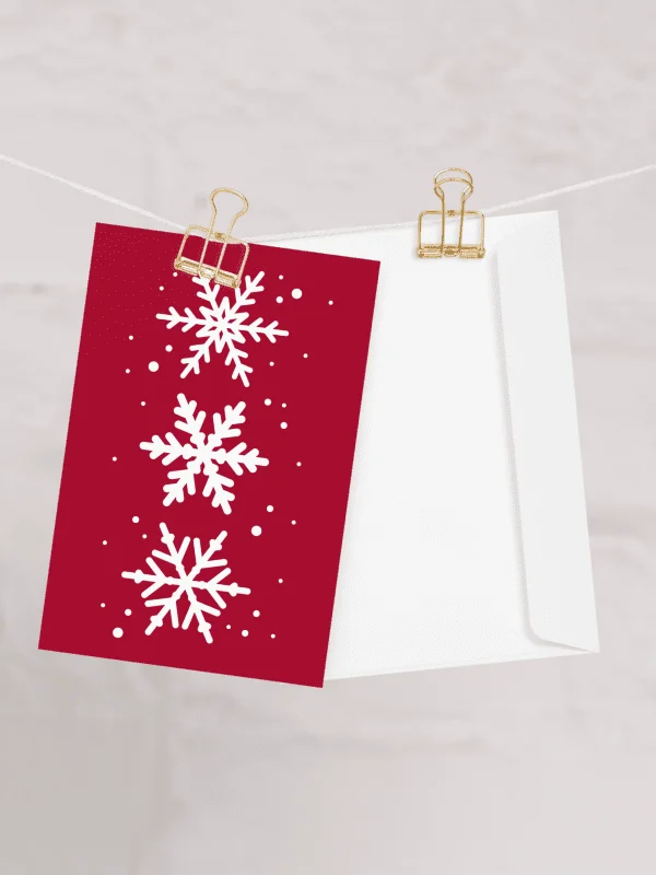 White Snowflakes Greeting Card product image (6)