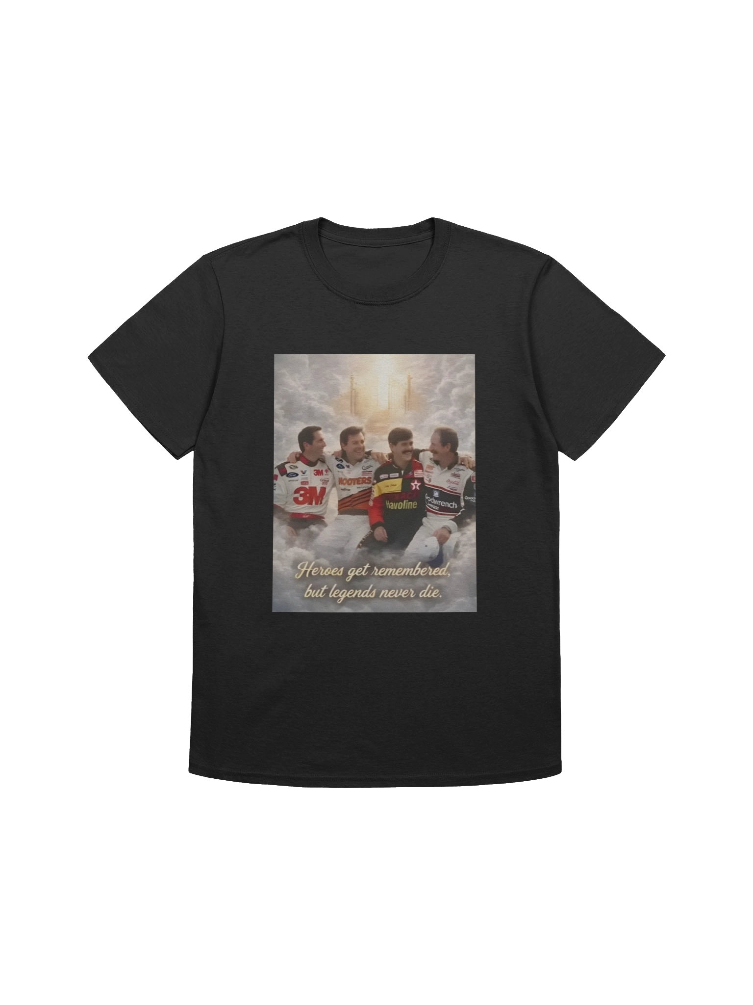 Heroes Get Remembered But Legends Never Die Racing Tribute Shirt product image (1)