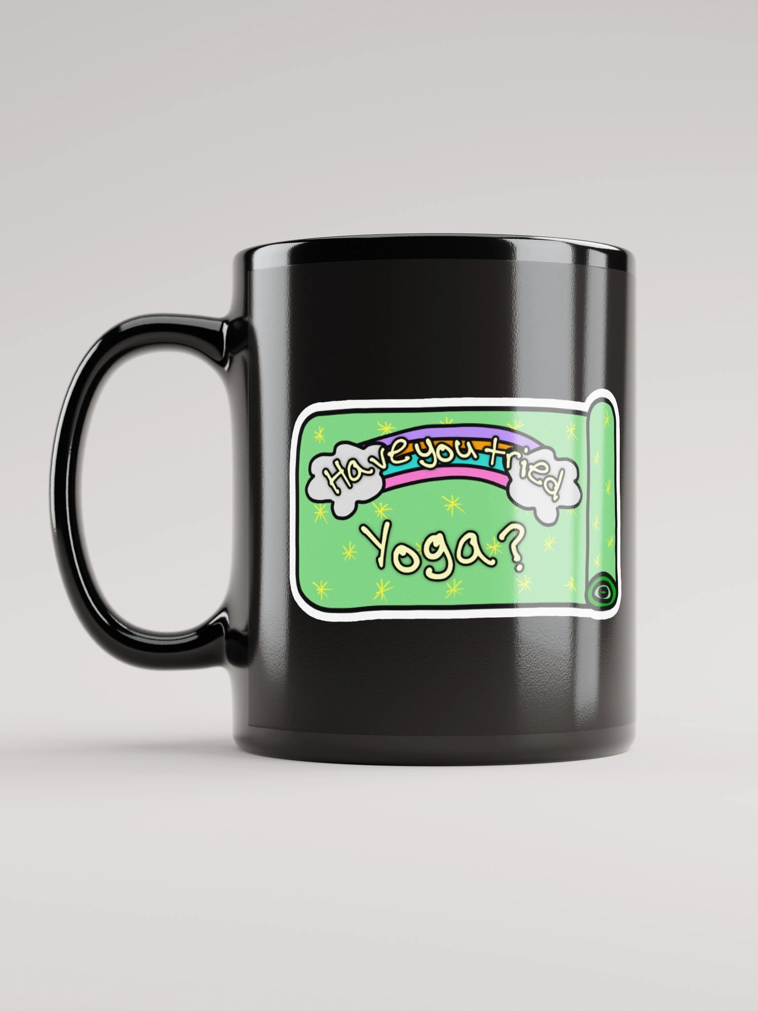 “Have You Tried Yoga?” Black Mug product image (11)