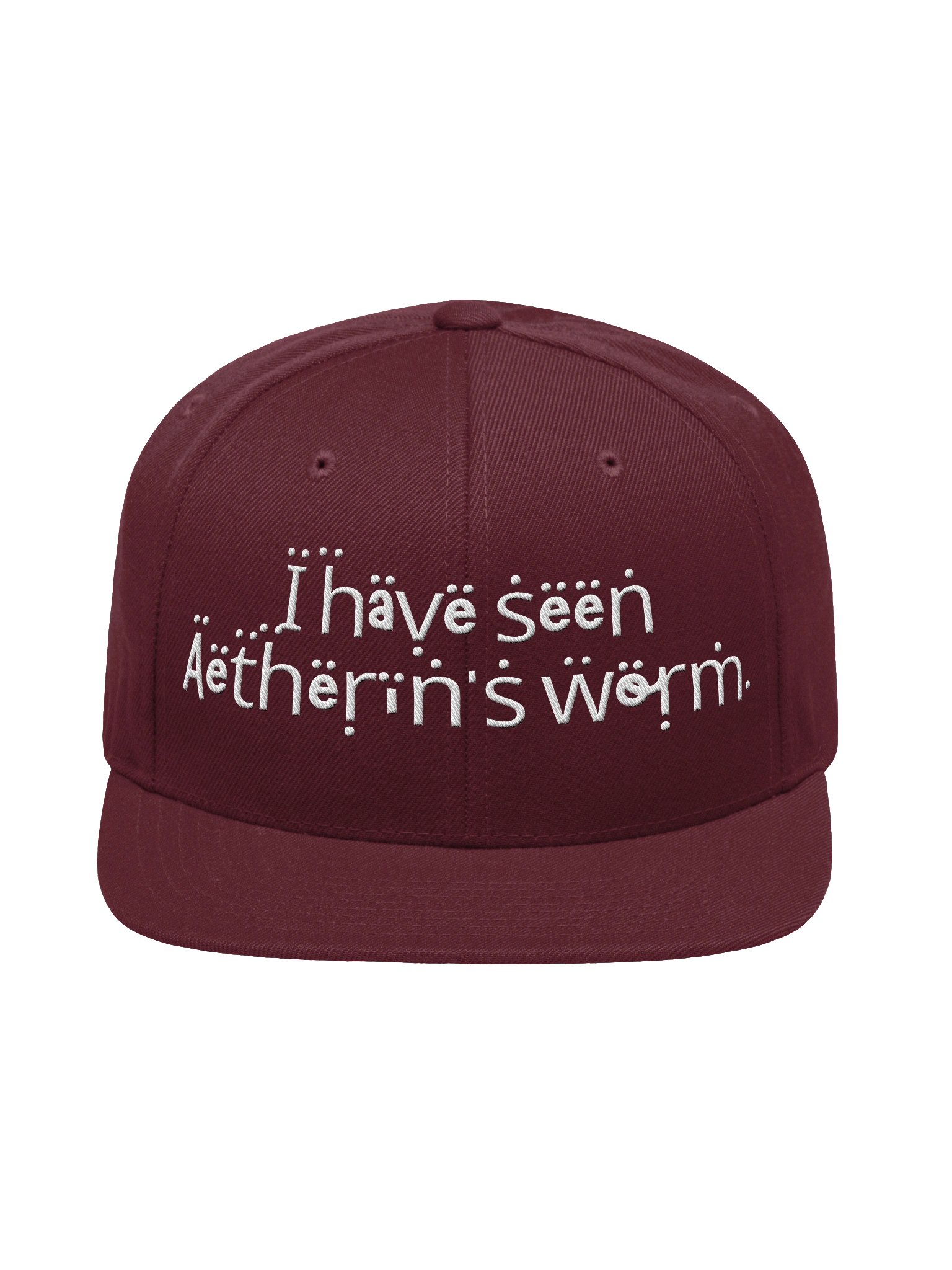 Cheerful Worm Wool Blend Snapback Cap product image (1)