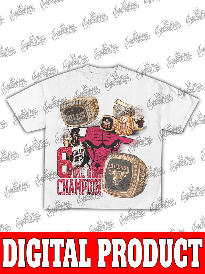 Chicago Bulls Ring of Champions Vintage Bootleg Graphic product image (2)