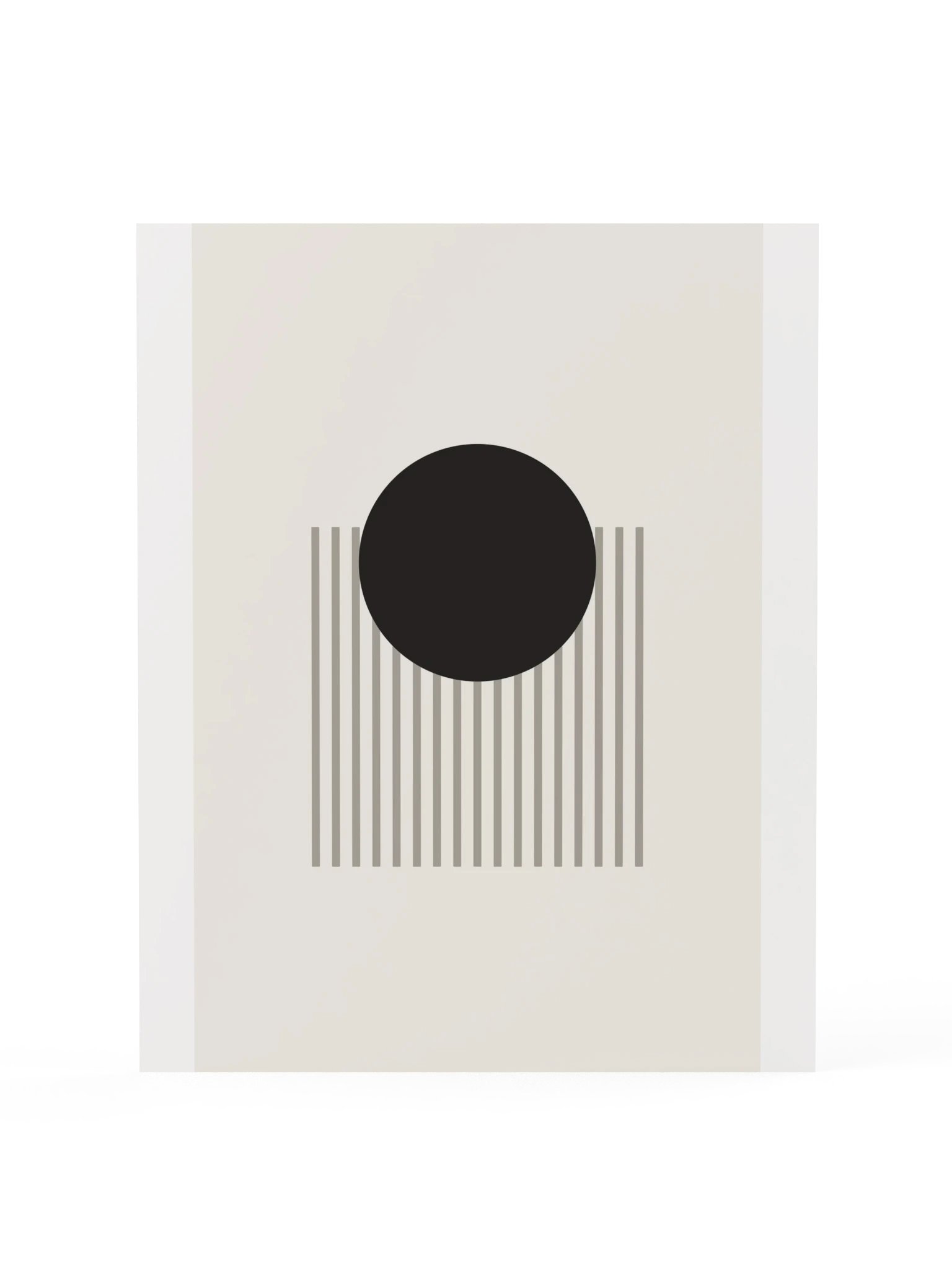 Black Sun Abstract Print | Modern Bathroom Wall Art product image (3)