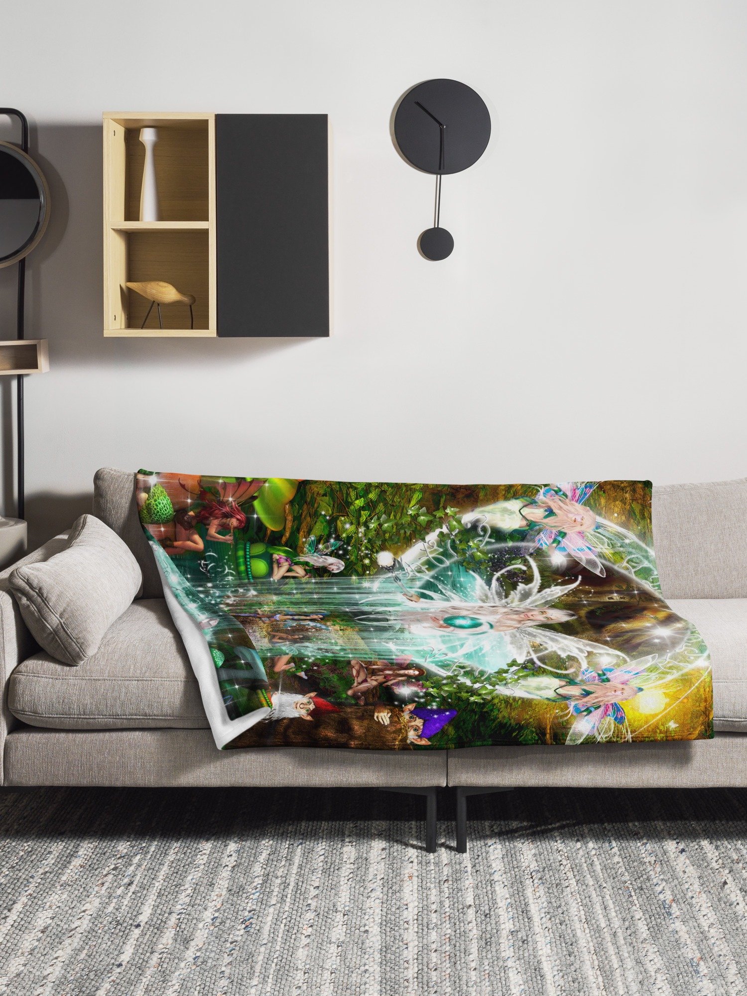 Magical Faerie Pools Light-Tech Fleece Blanket product image (9)