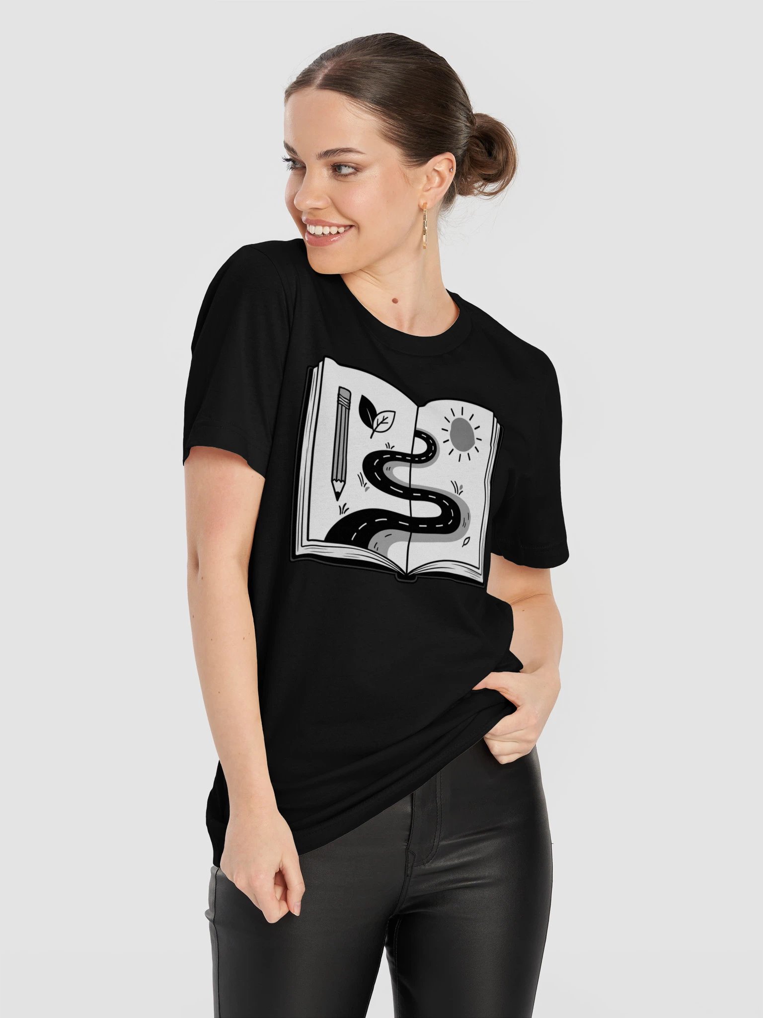 Small Moments, Kept on Paper Black and White T-Shirt product image (8)