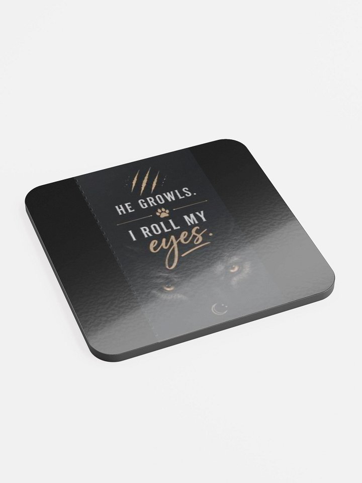 He Growls — Gold Wolf Eyes Coaster product image (2)
