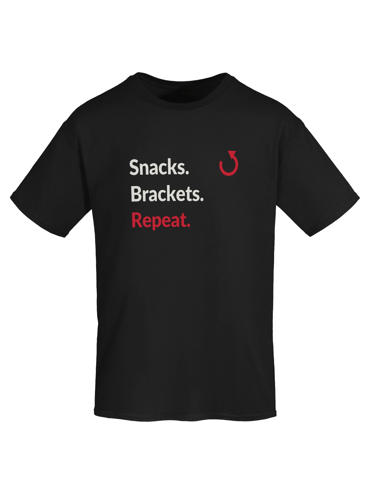 Snacks. Brackets. Repeat. — Wrestling Tee product image (5)