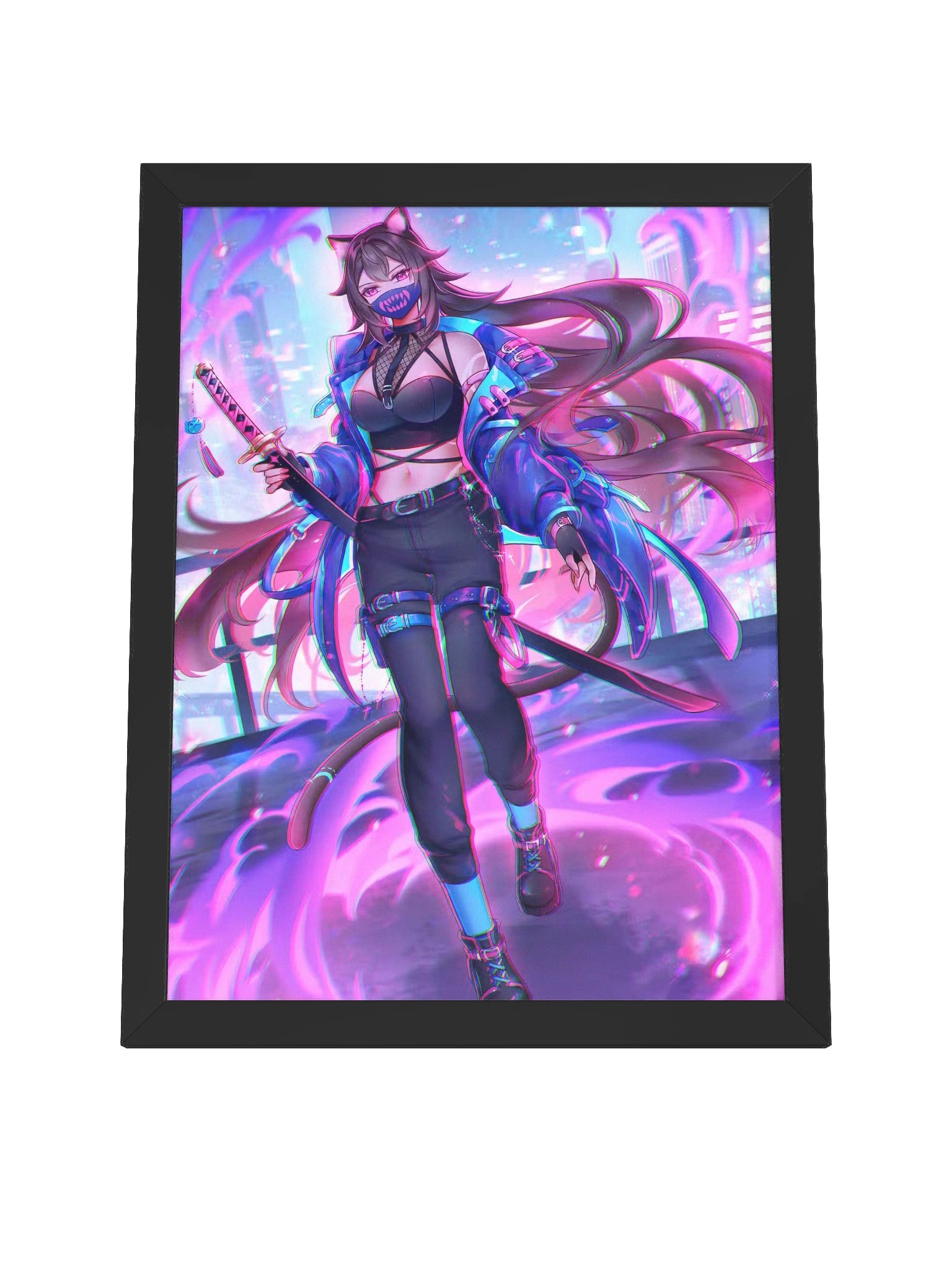 【Framed Poster】- Myun Cyber Katana product image (5)
