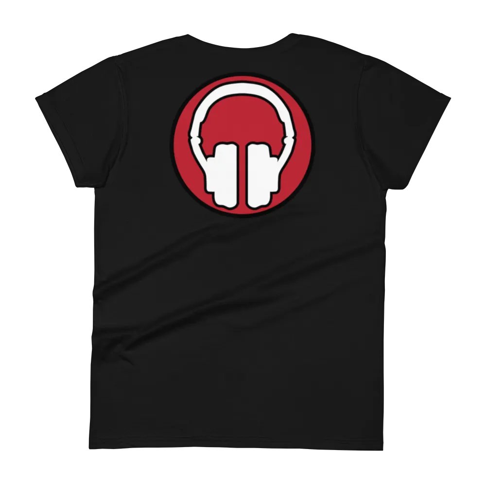 Women's Tribe Front | Headphones Back Print Gildan Middleweight T-Shirt product image (5)