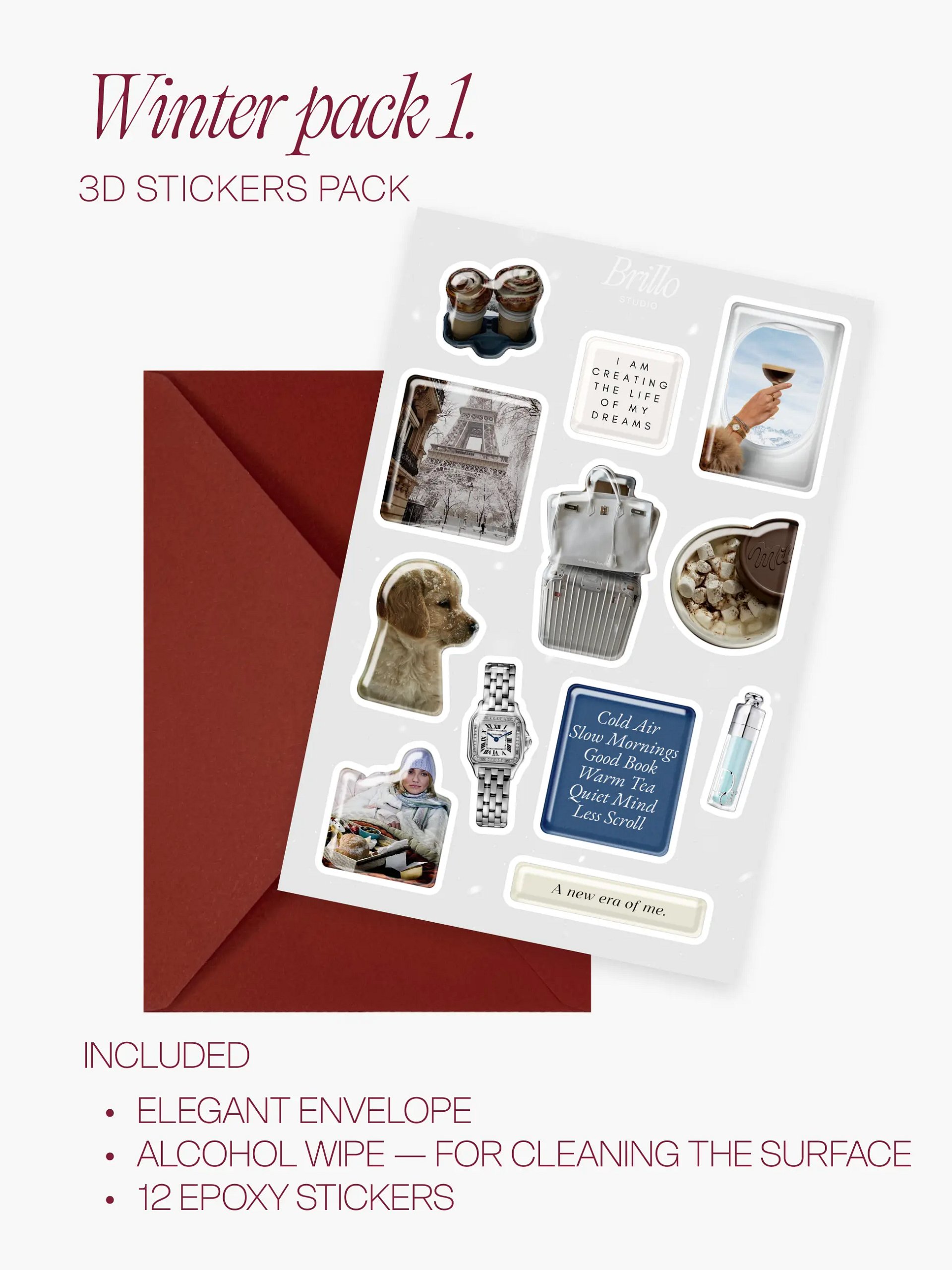 Winter 3D Sticker Set #1 product image (4)