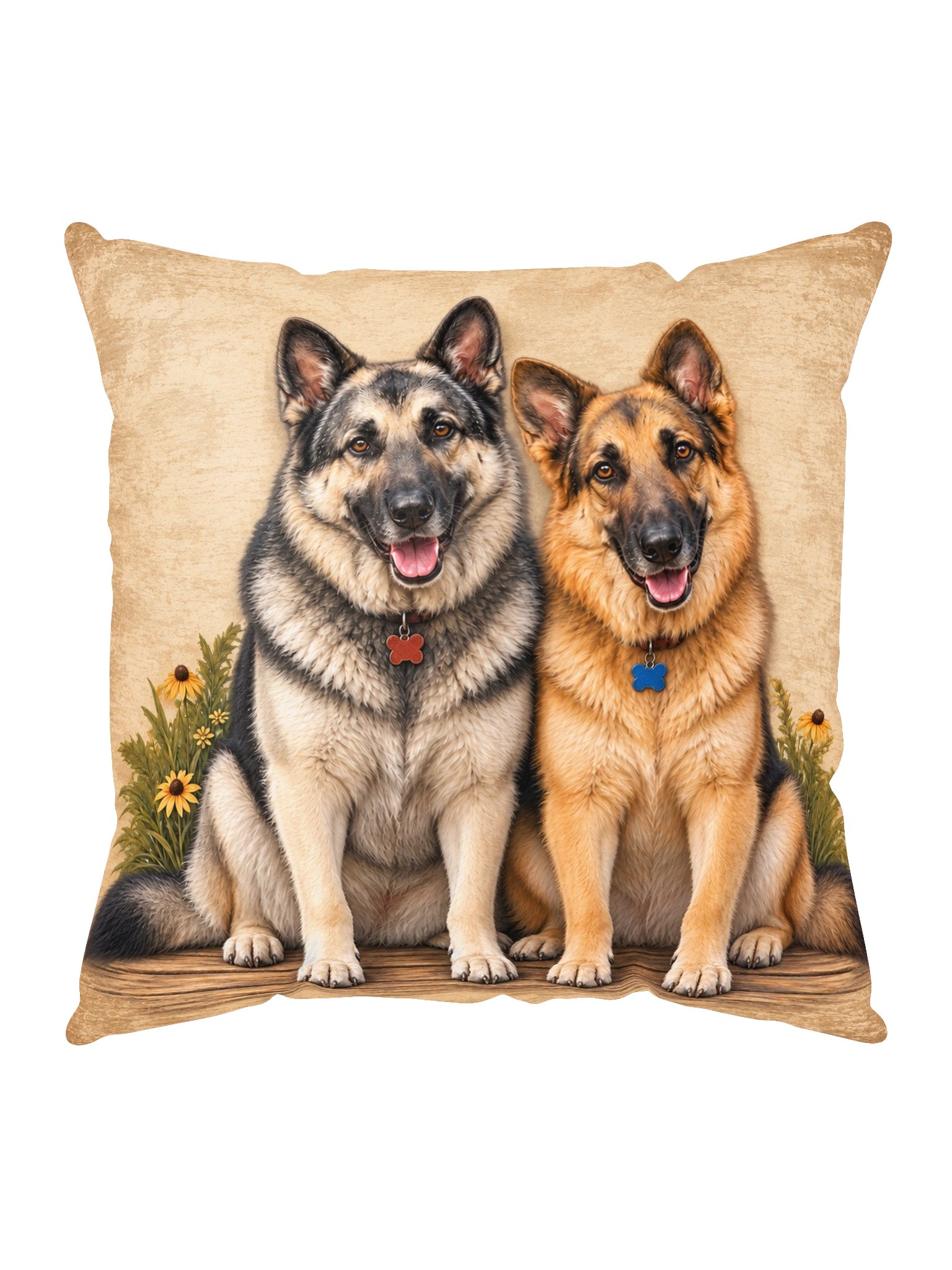 Home With Boone & Bear — Cozy Throw Pillow product image (1)
