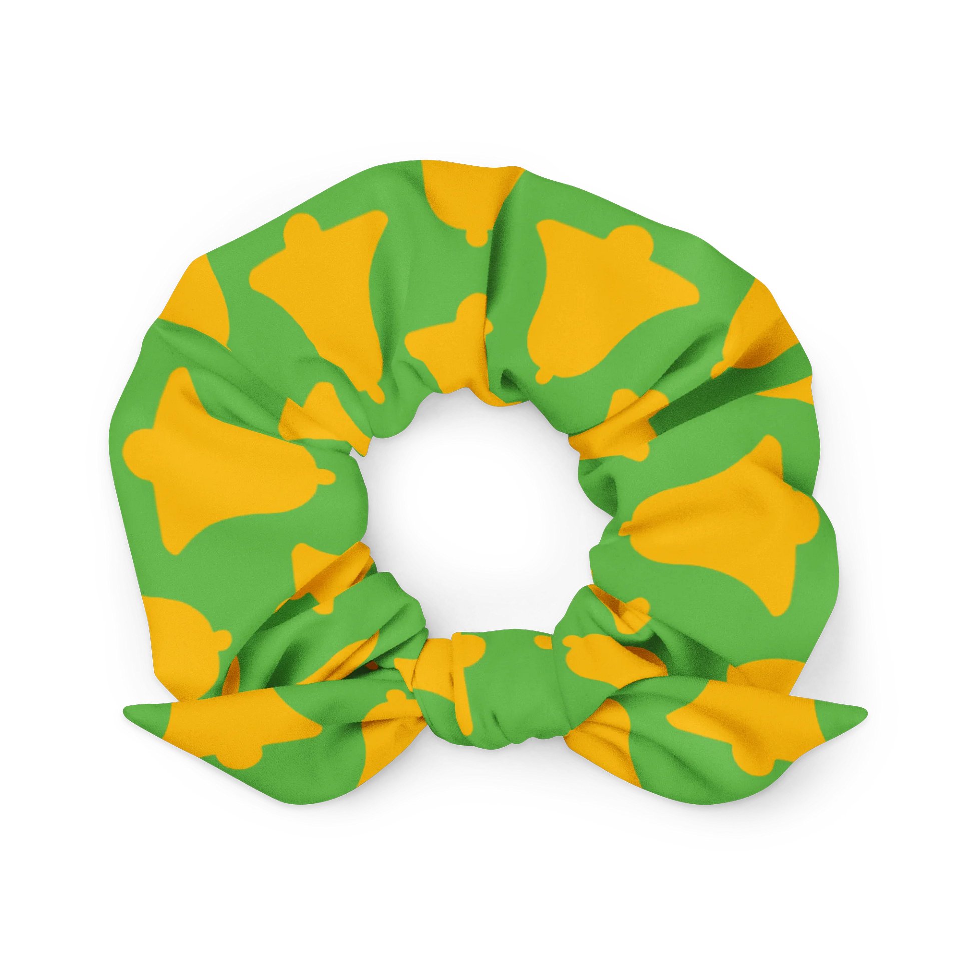 Sustainable Yellow Bell All-Over Scrunchie product image (1)