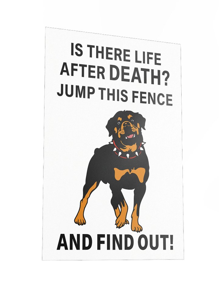 Rottweiler Beyond the Fence Poster product image (5)