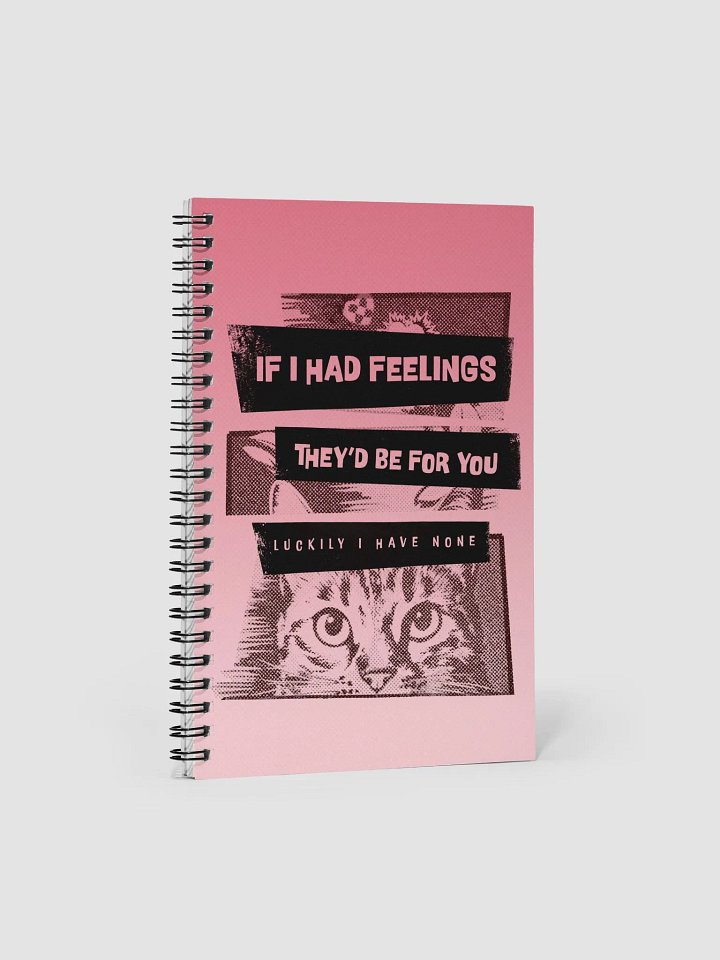 Vintage Cat Gaze - spiral notebook product image (1)