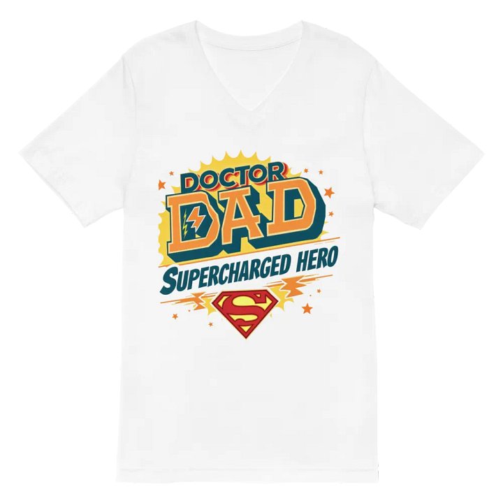 Supercharged Doctor Dad V-Neck Tee product image (2)