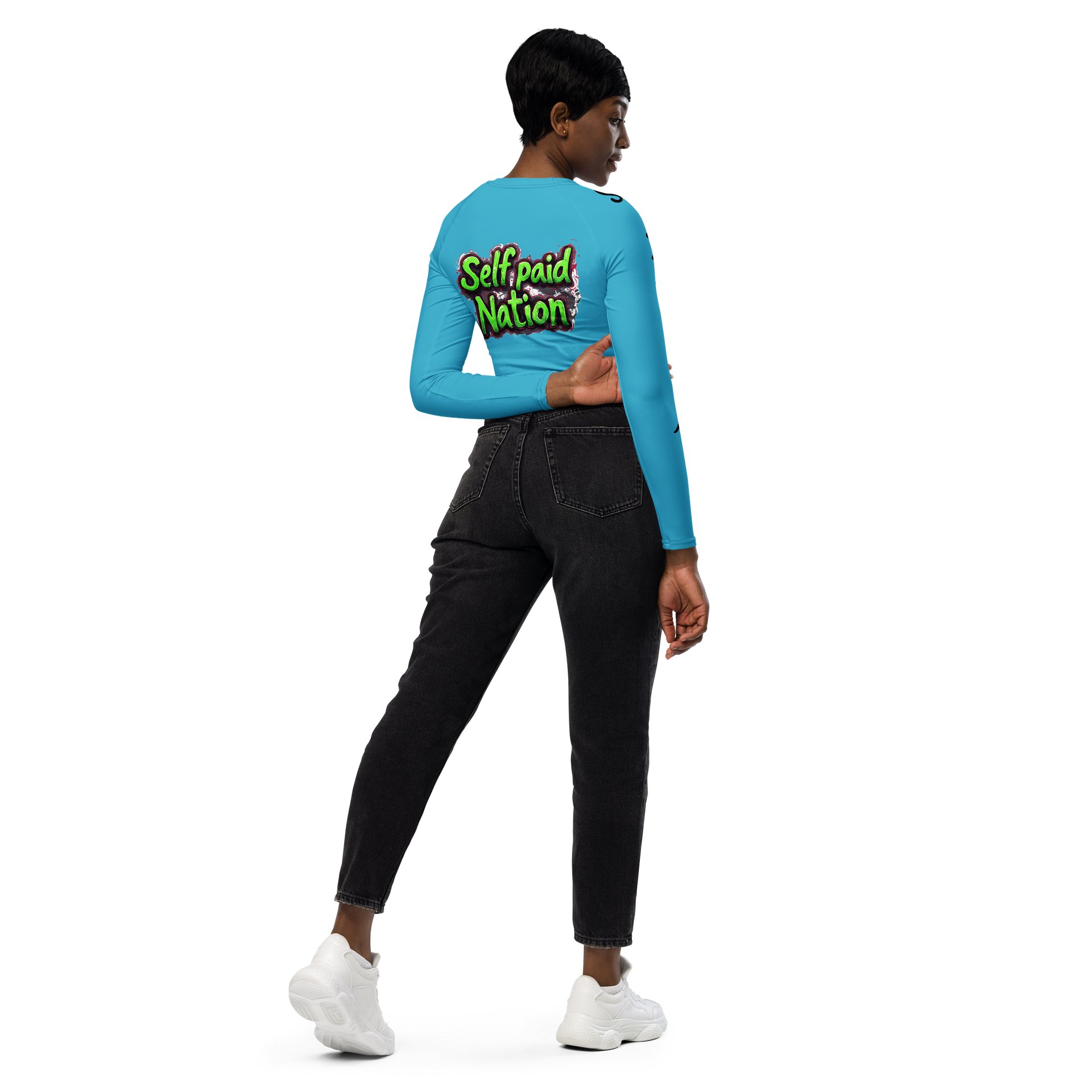 What's the Word Long Sleeve Crop Top product image (6)