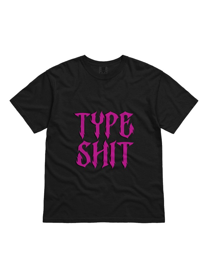 Black t-shirt type shit product image (1)