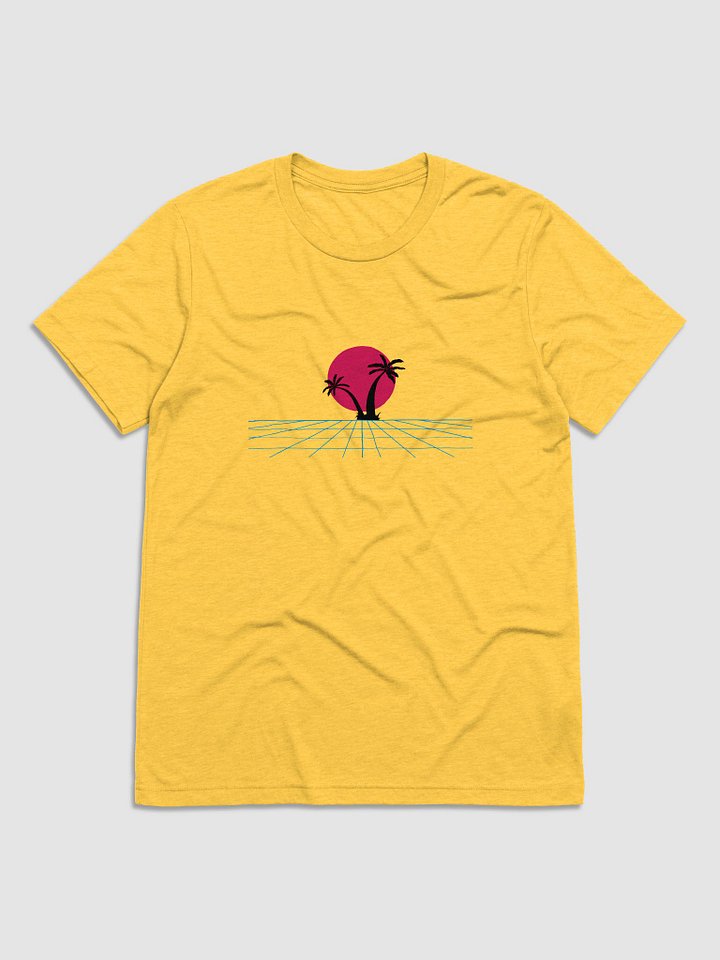 Retro Sunset Grid Tri-Blend Tee product image (1)