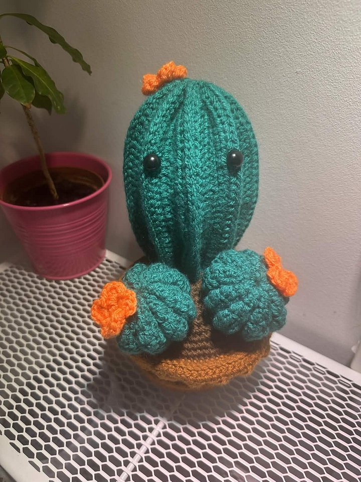 Handmade Cactus Crochet Plush product image (1)