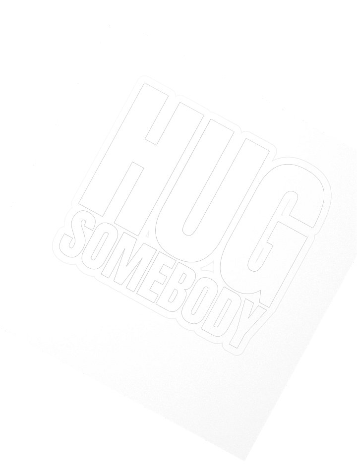 HUG SOMEBODY sticker product image (2)