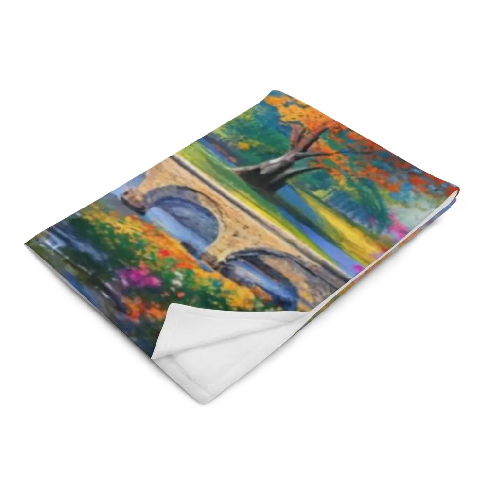Tranquil Landscape Cottage Throw Blanket product image (4)