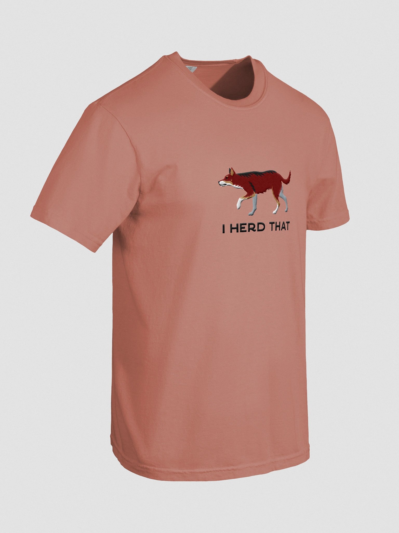 I Herd That T-Shirt(Embroidered) of an Australian Kelpie(Brown Tricolor) product image (11)