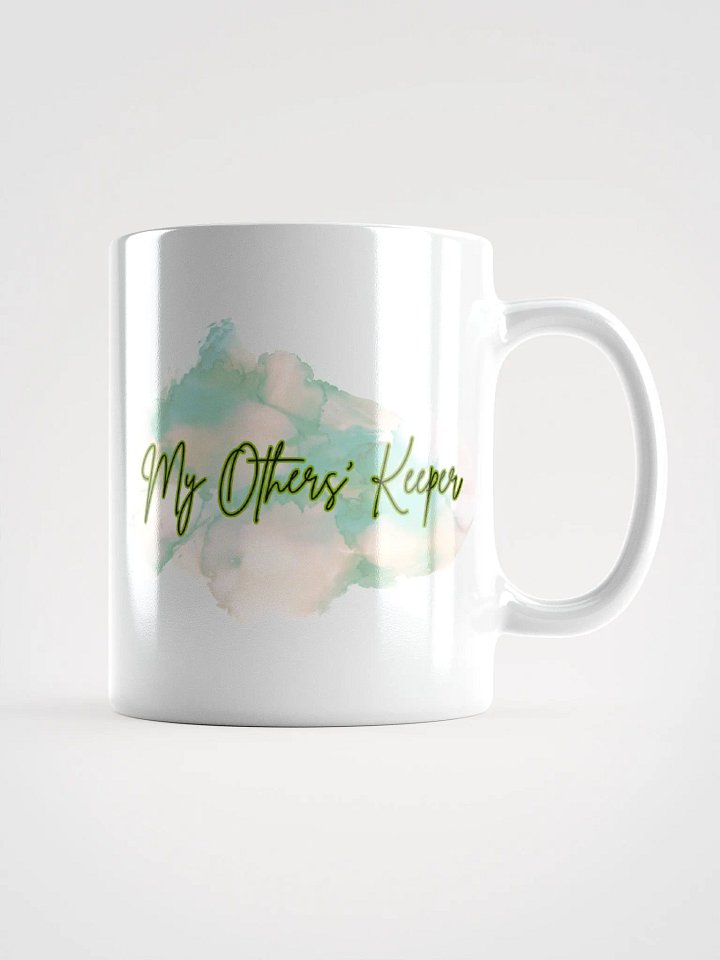 My Others' Keeper White Mug Boho Green product image (1)