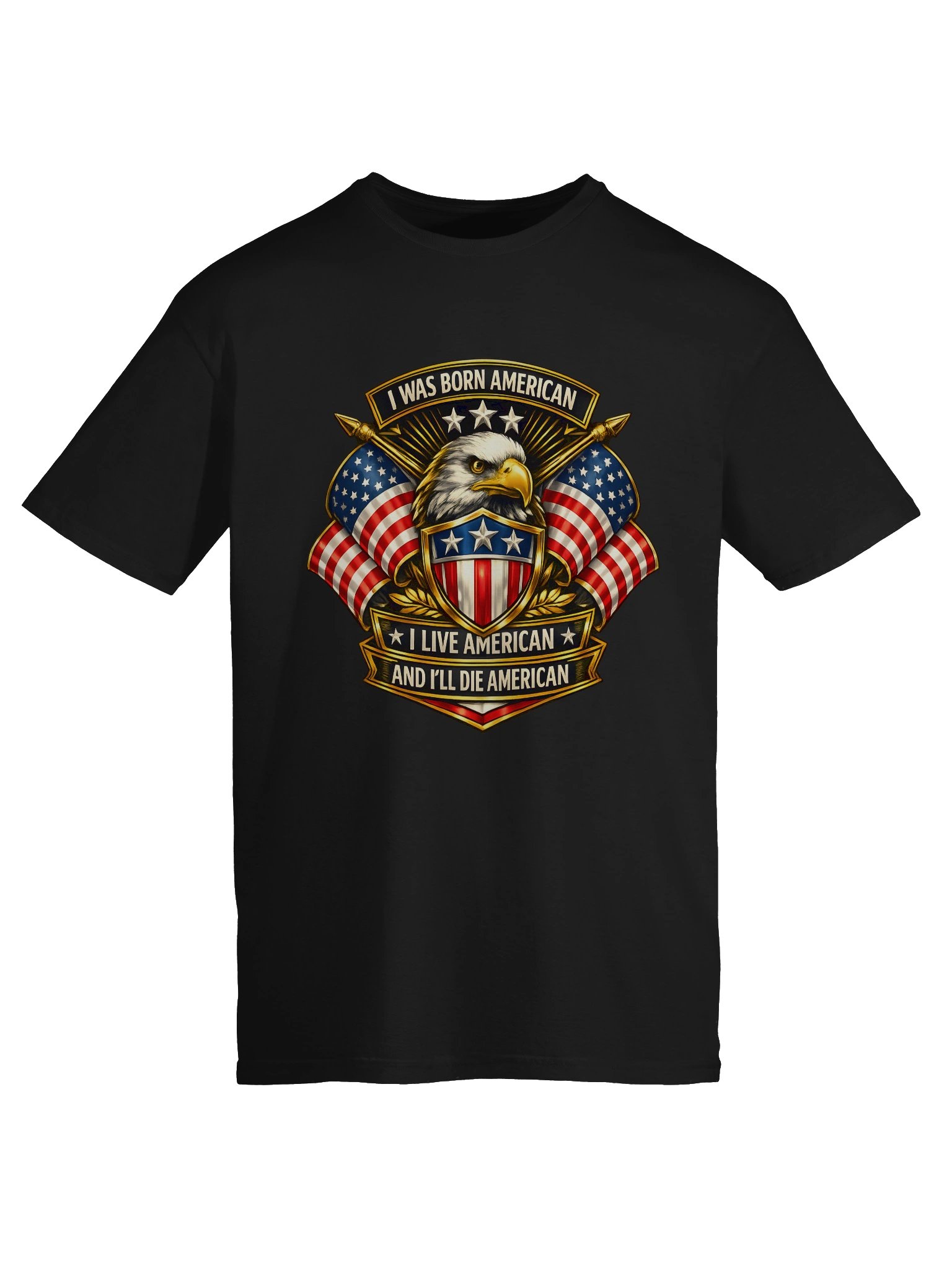 Born American Eagle Shield — Gildan Unisex Tee product image (35)