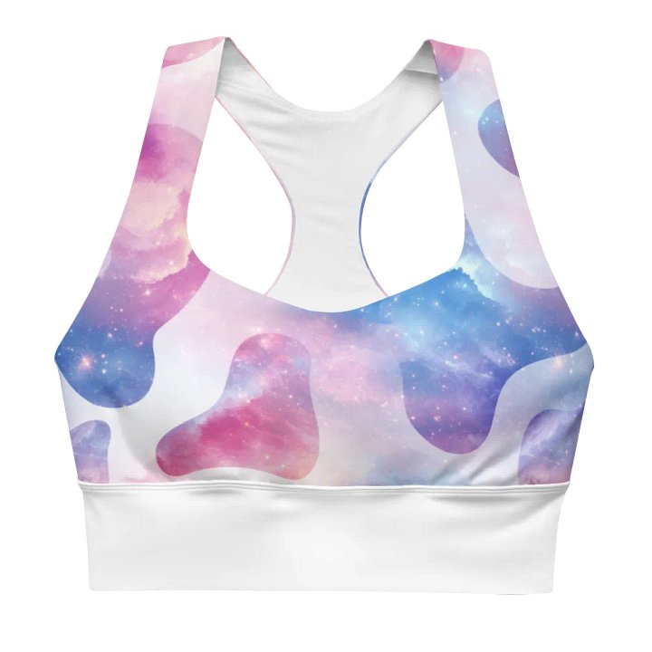 Crazy Cow Recycled Longline Sports Bra product image (1)