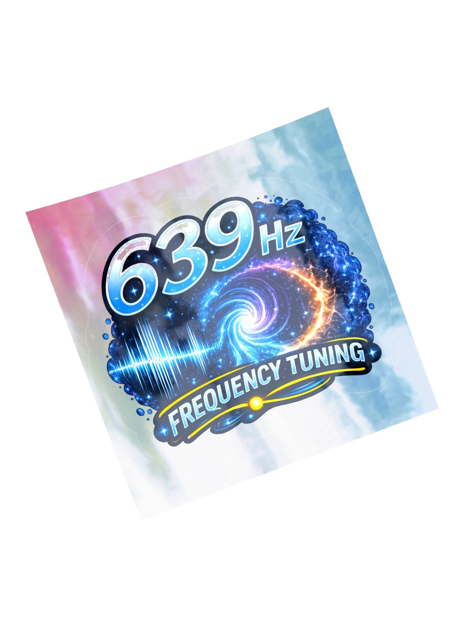 639 Hz Frequency Sticker on Holographic backing product image (14)
