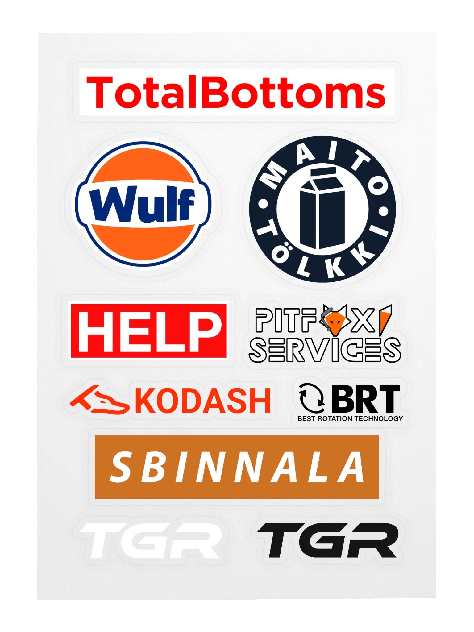 Tig Gang Racing Sticker Sheet product image (3)