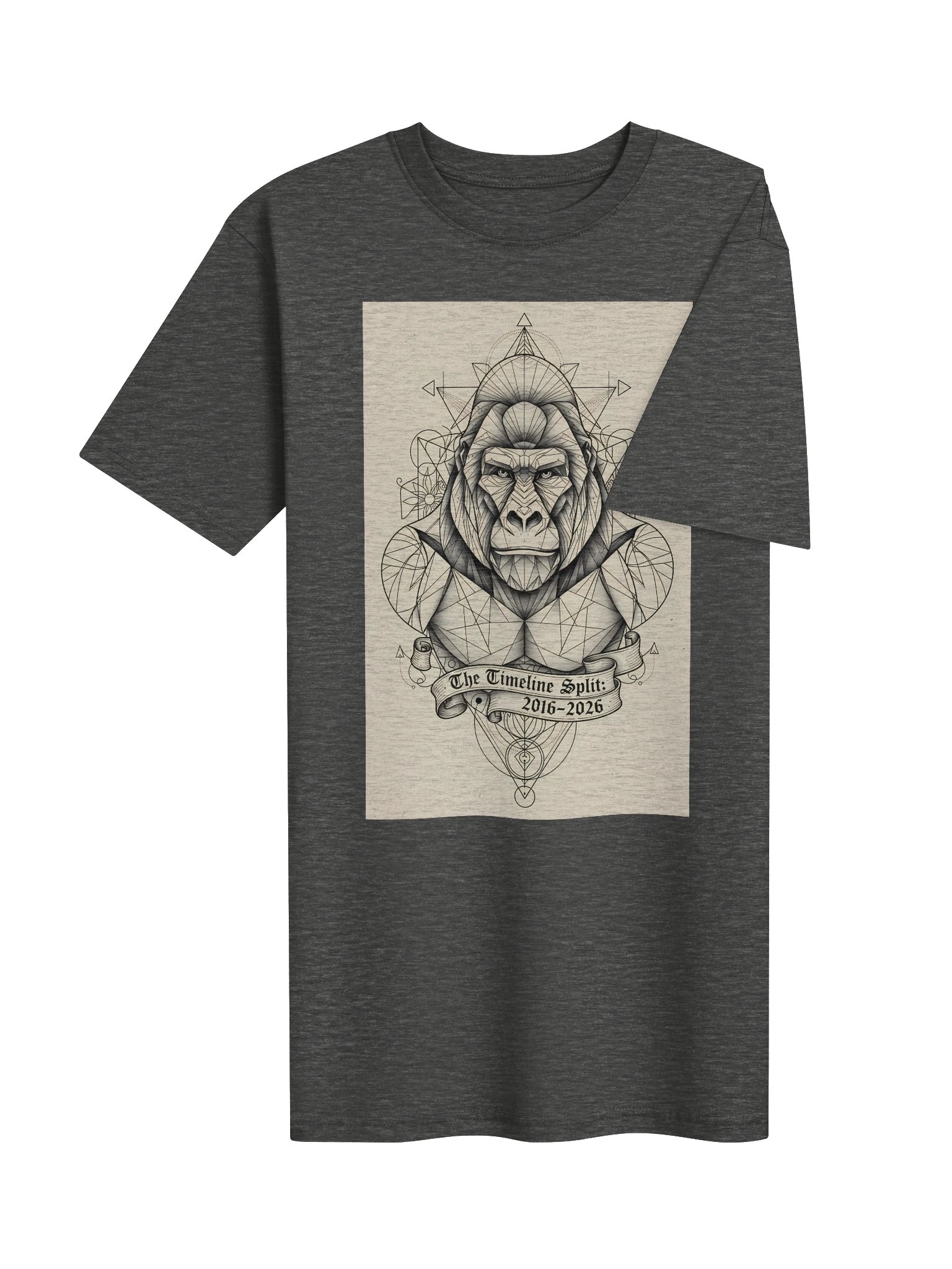 Harambe (Great Reset) // Line art Heavyweight T-shirt product image (4)