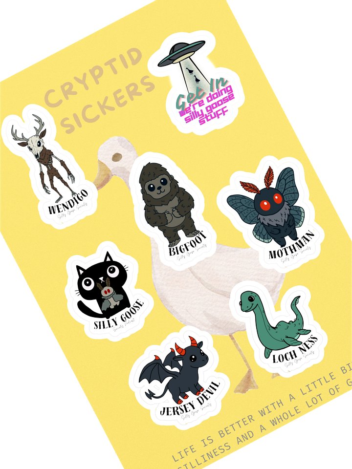 Cryptid Sticker Sheet product image (1)