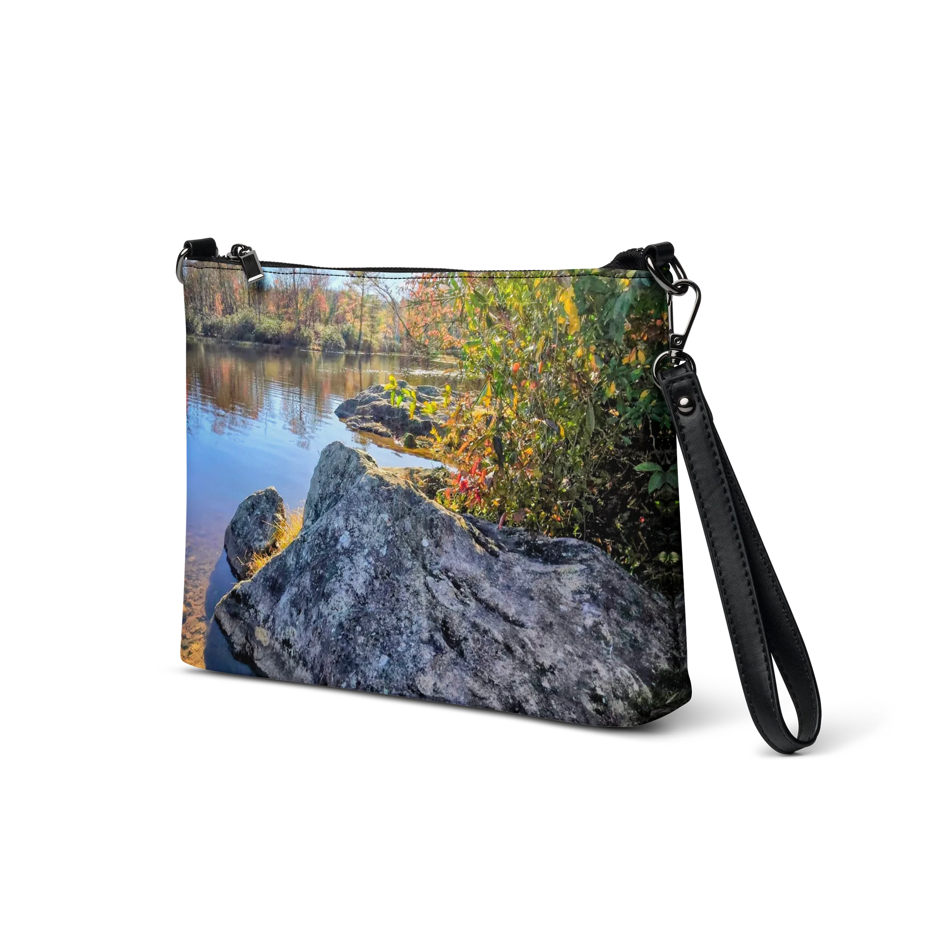 Autumn River Reflections Crossbody Bag product image (2)